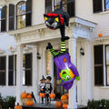 8FT Inflatable Witch Cat Halloween Outdoor Decorations X983