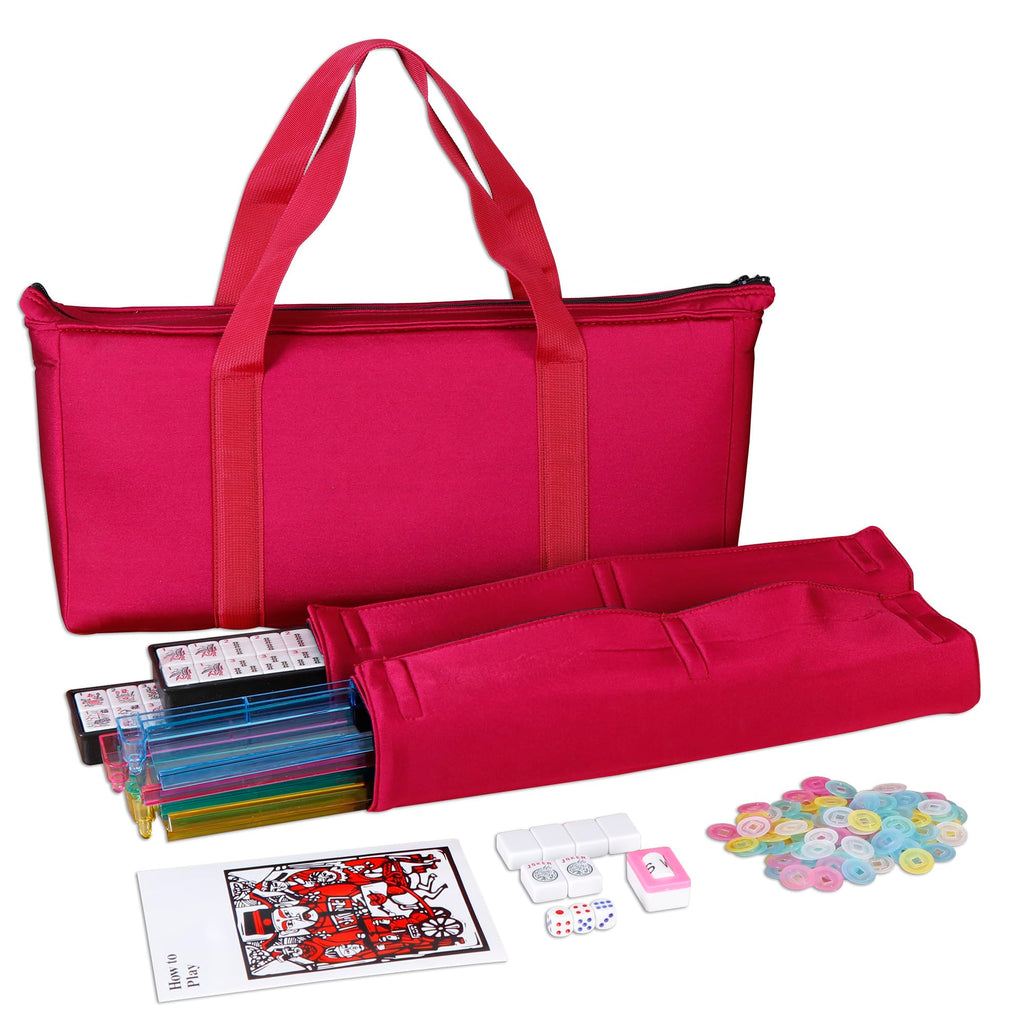 166 Tiles Mah Jongg Set with Soft Velour Bag L41030