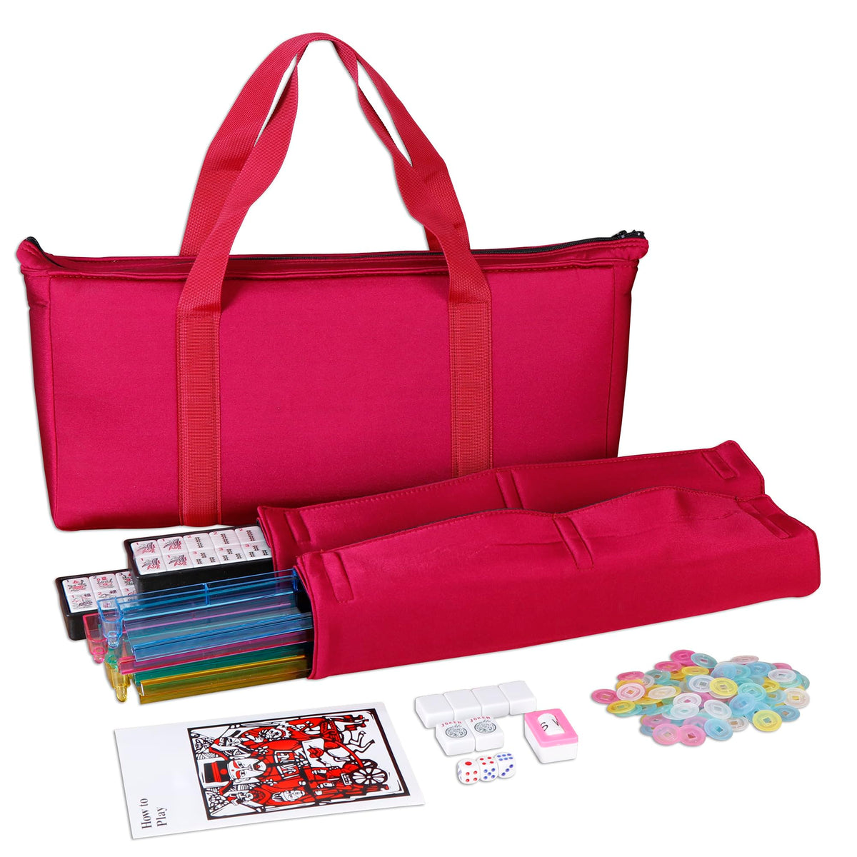 166 Tiles Mah Jongg Set with Soft Velour Bag L41030