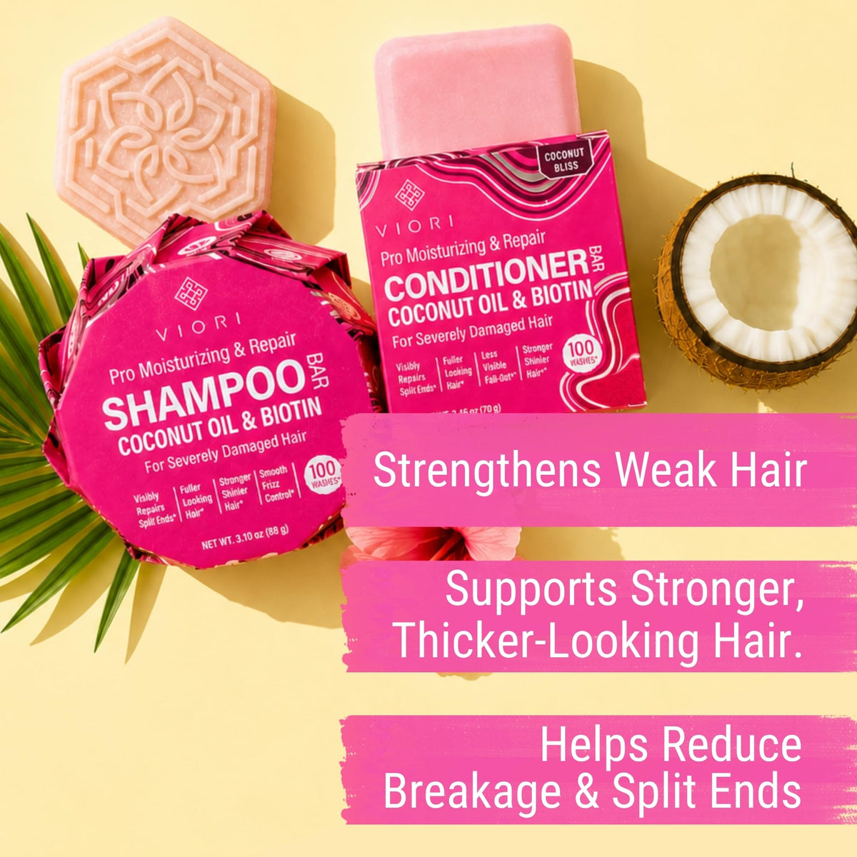 Coconut Repair Shampoo & Conditioner Set B8841