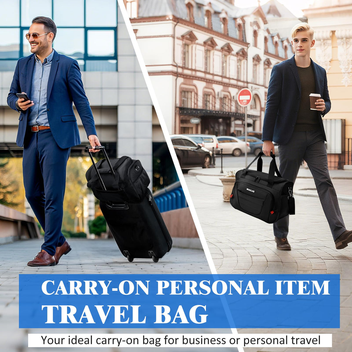16 IN Black Underseat Carry On Luggage Bag H48571