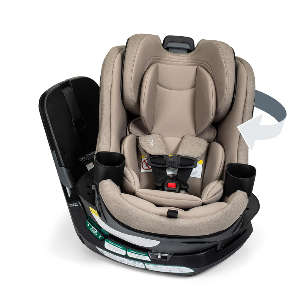 Teak Rotating Convertible Car Seat V6503