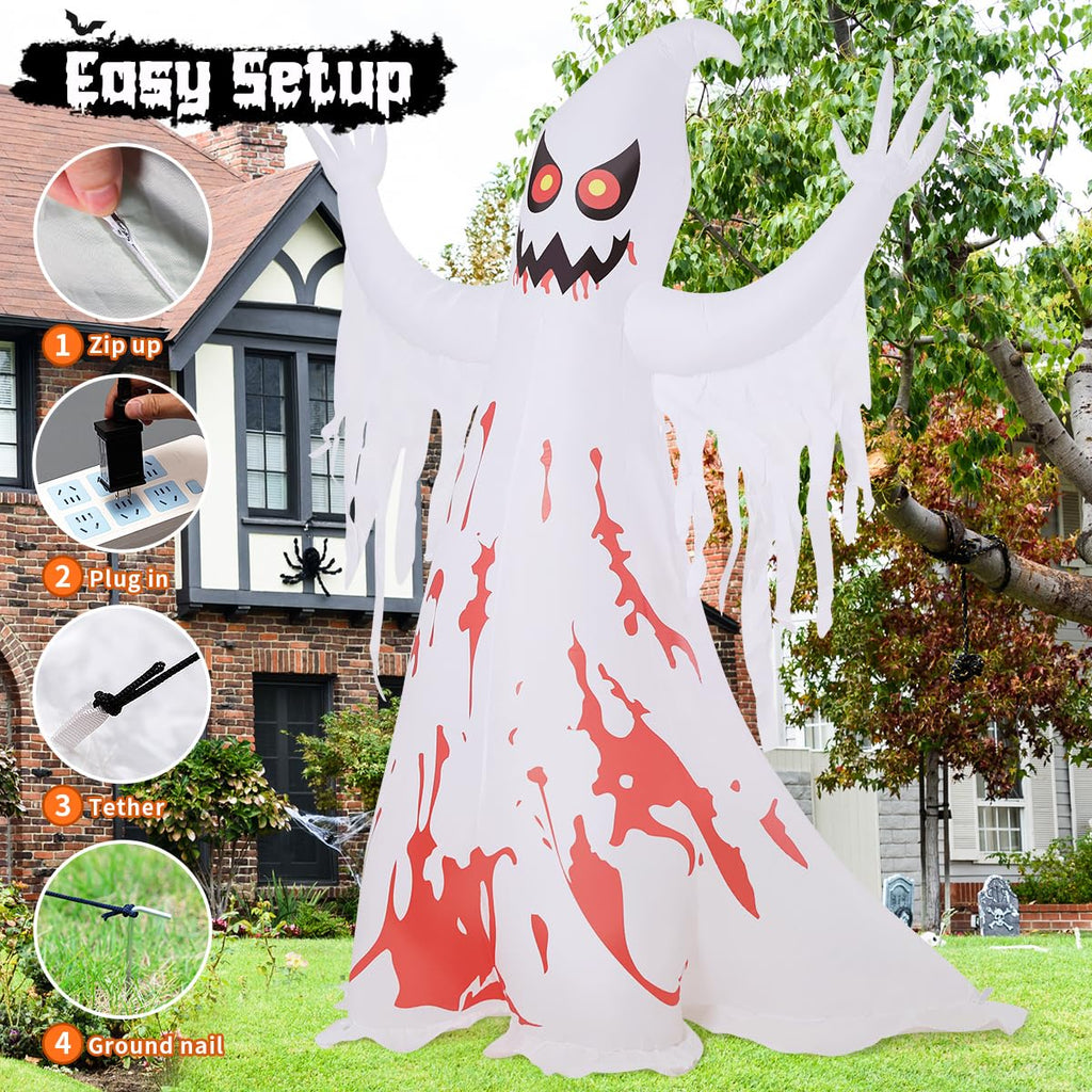 8.2 FT Inflatable Ghost with LED Lights S699955
