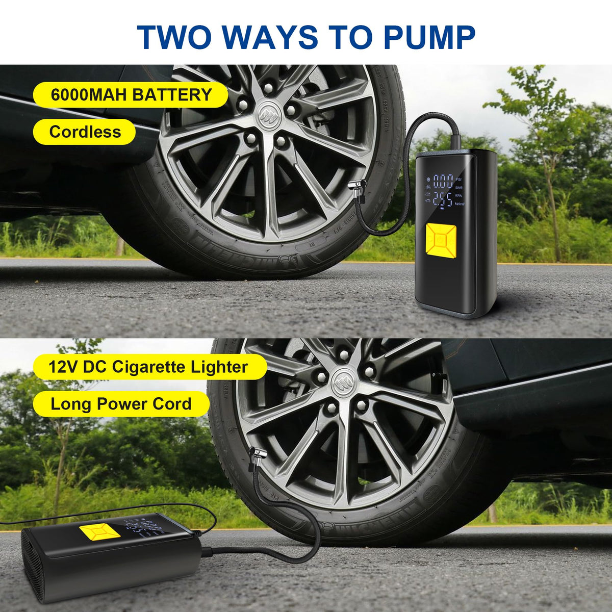 Portable Air Compressor 150 PSI Digital Tire Inflator P2995