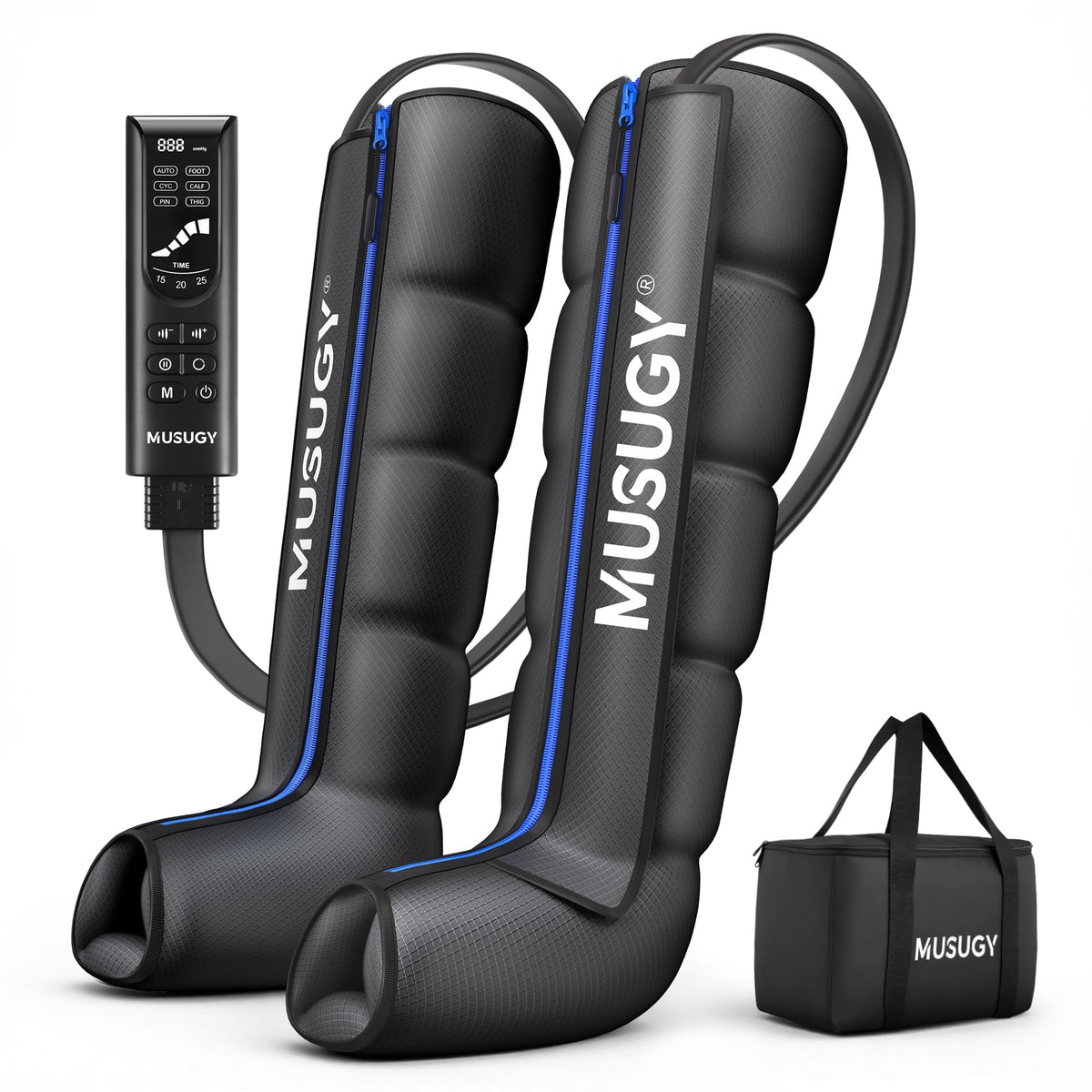 Leg Compression Massager with 9 Intensity, 6 Modes, 3 Timers A51395