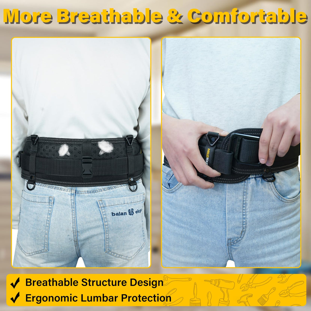 Padded Electrician Tool Belt U80950