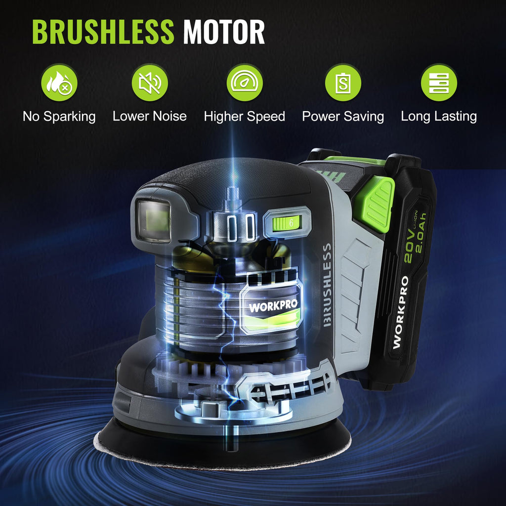 5-Inch Cordless Random Orbital Sander A634604