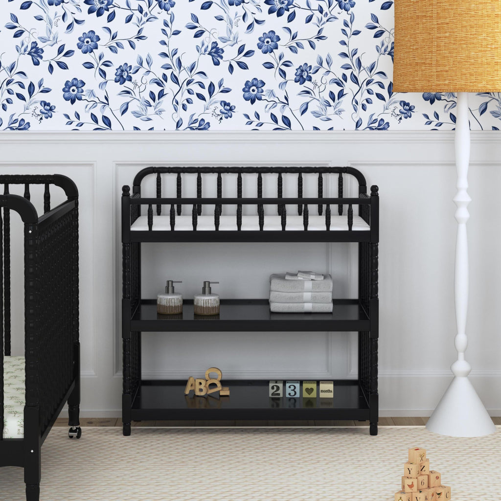 Changing Table with Pad in Ebony A555