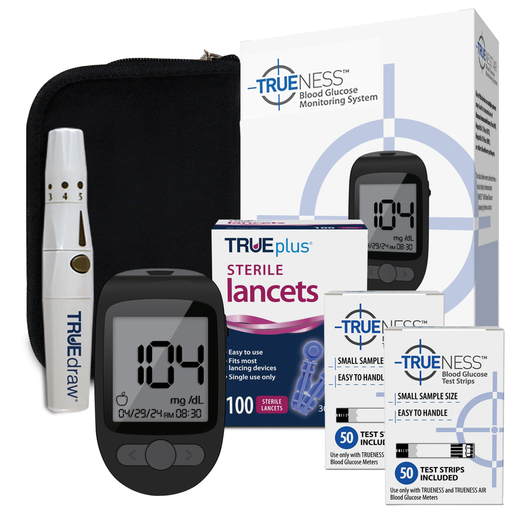 Blood Glucose Meter Kit with Testing Supplies Z481354