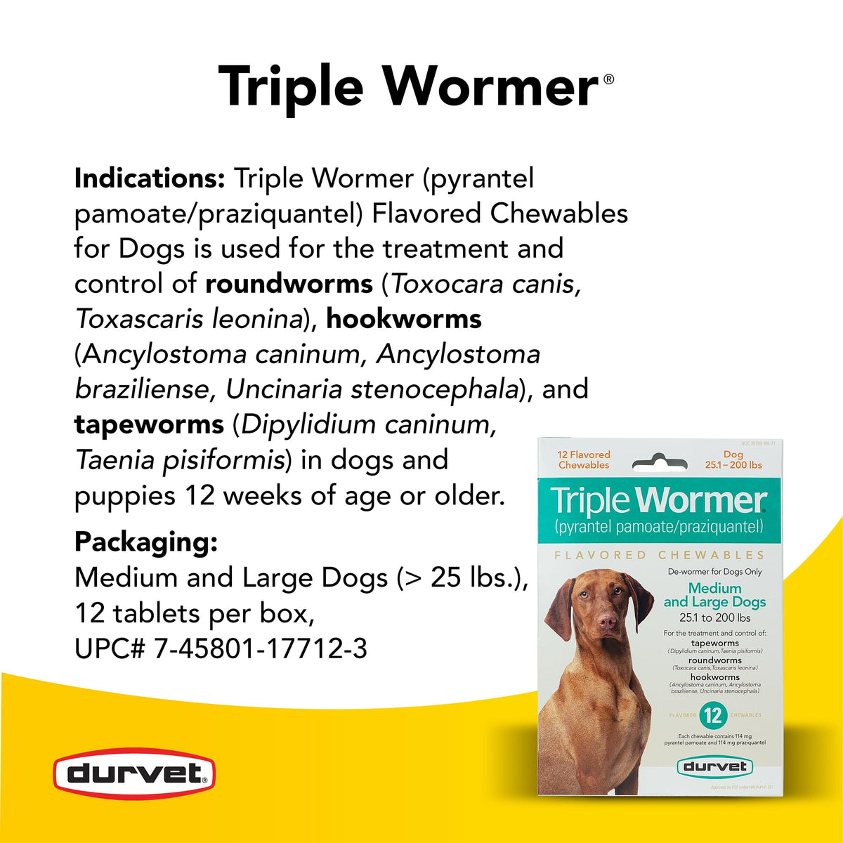 Triple Wormer for Medium and Large Dogs C37763