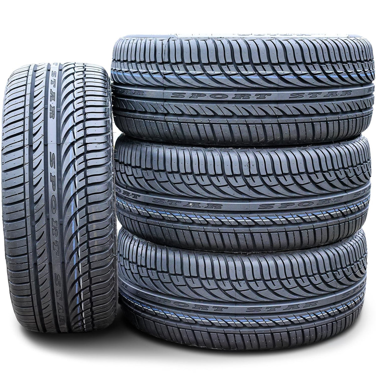 Set of 4 All-Season Passenger Car Performance Radial Tires 195/65R15 91H H14784