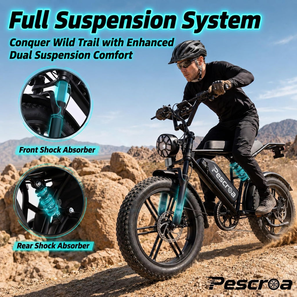 1500W Peak 20" Fat Tire Electric Bike H2436