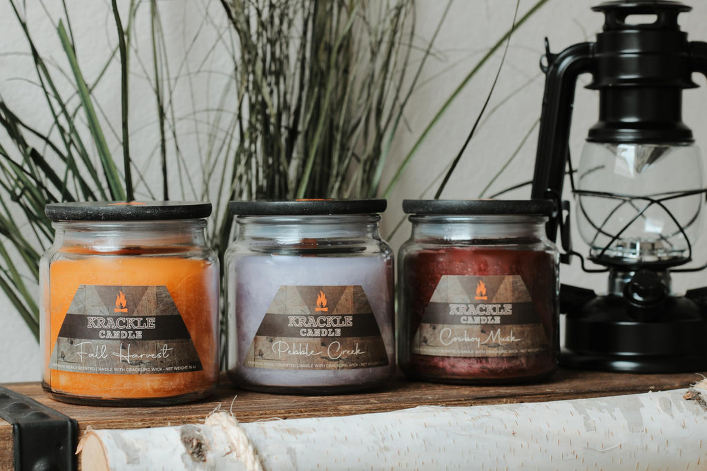 16 oz Vanilla Coffee Scented Candle with Wooden Wick S12076