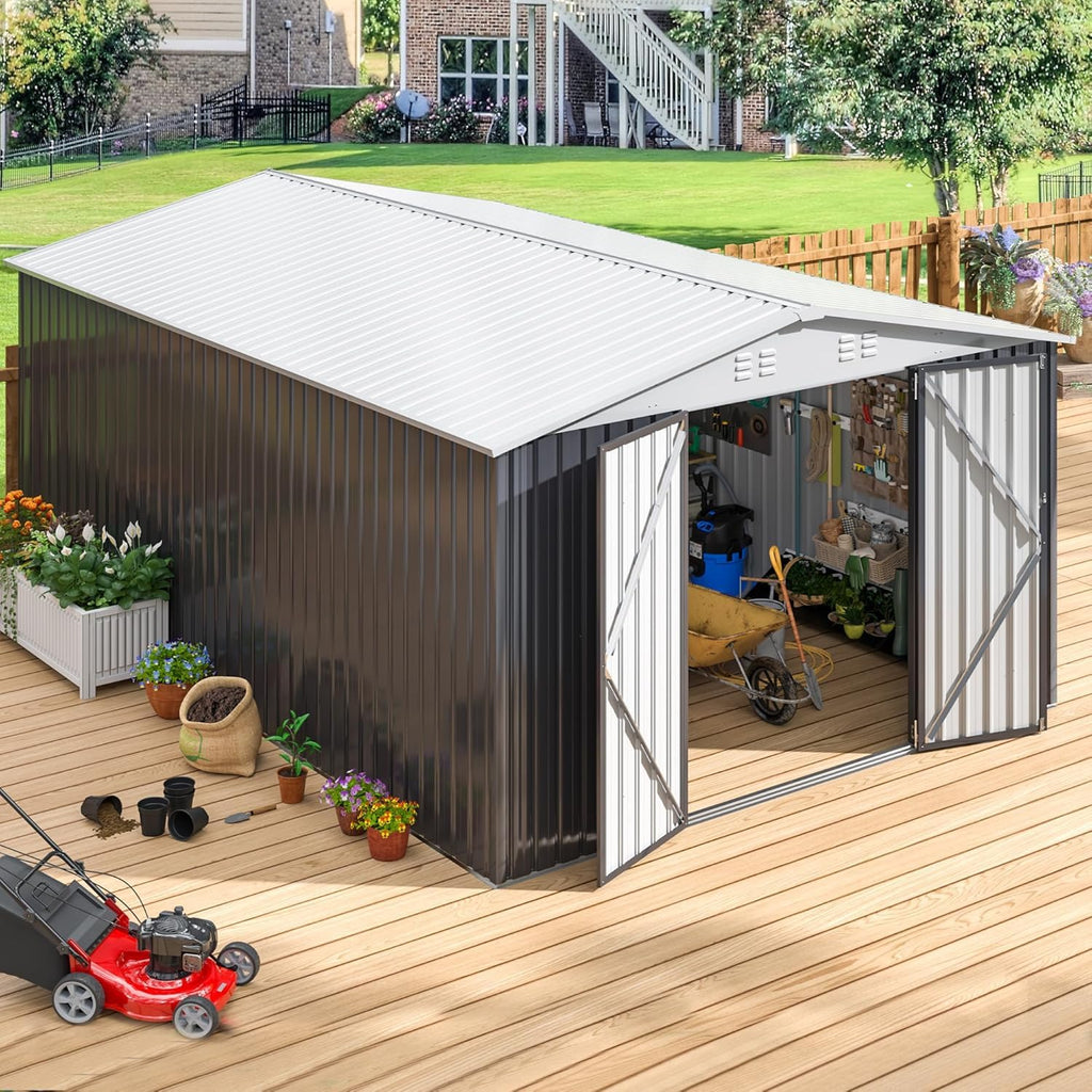 10x14 Outdoor Storage Metal Shed B8712