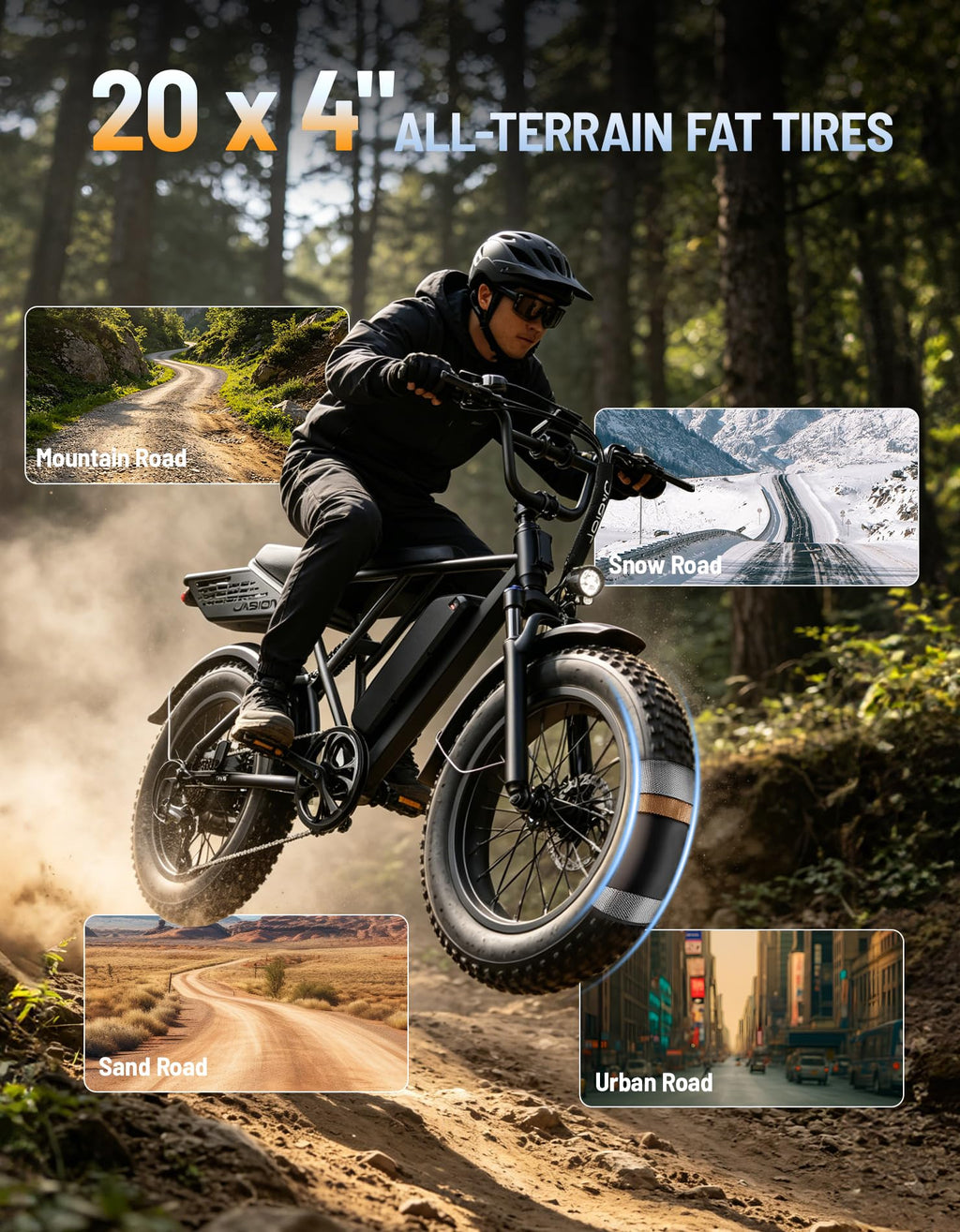 Electric Bike with 48V Removable Battery H9026