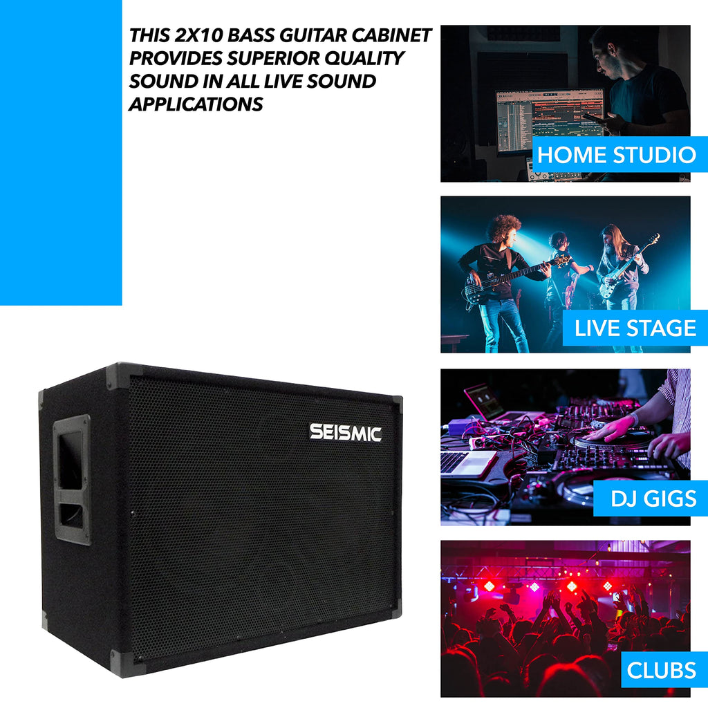 210 Bass Guitar Speaker Cabinet 400 Watts 2x10 D745423