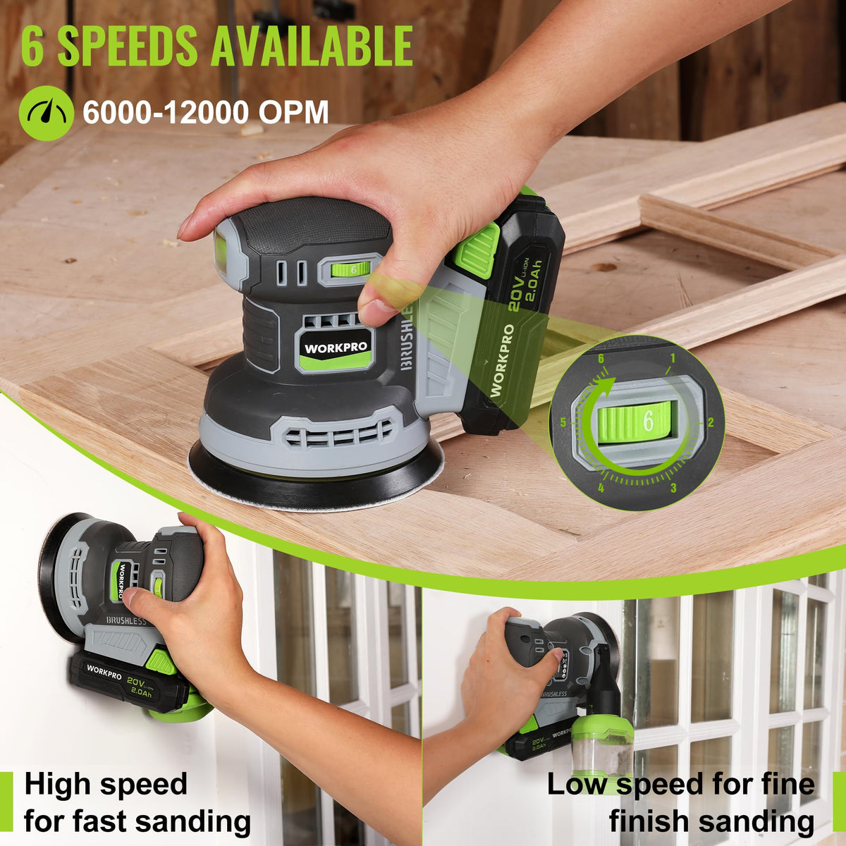 5-Inch Cordless Random Orbital Sander A634604