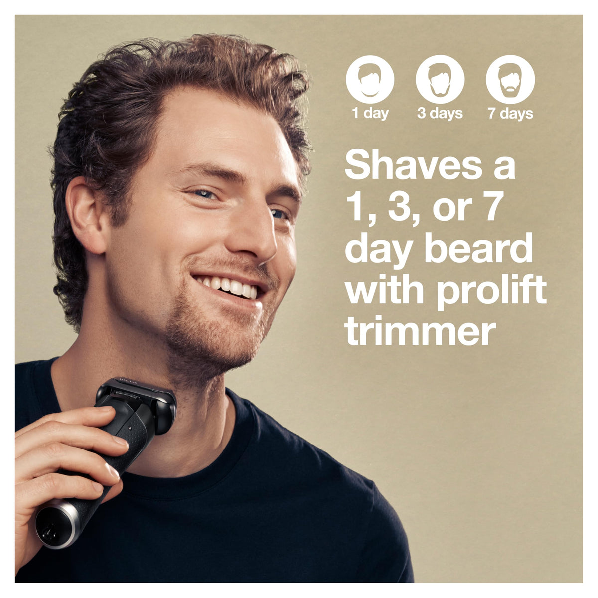 Electric Waterproof Foil Razor with Beard Trimmer D736