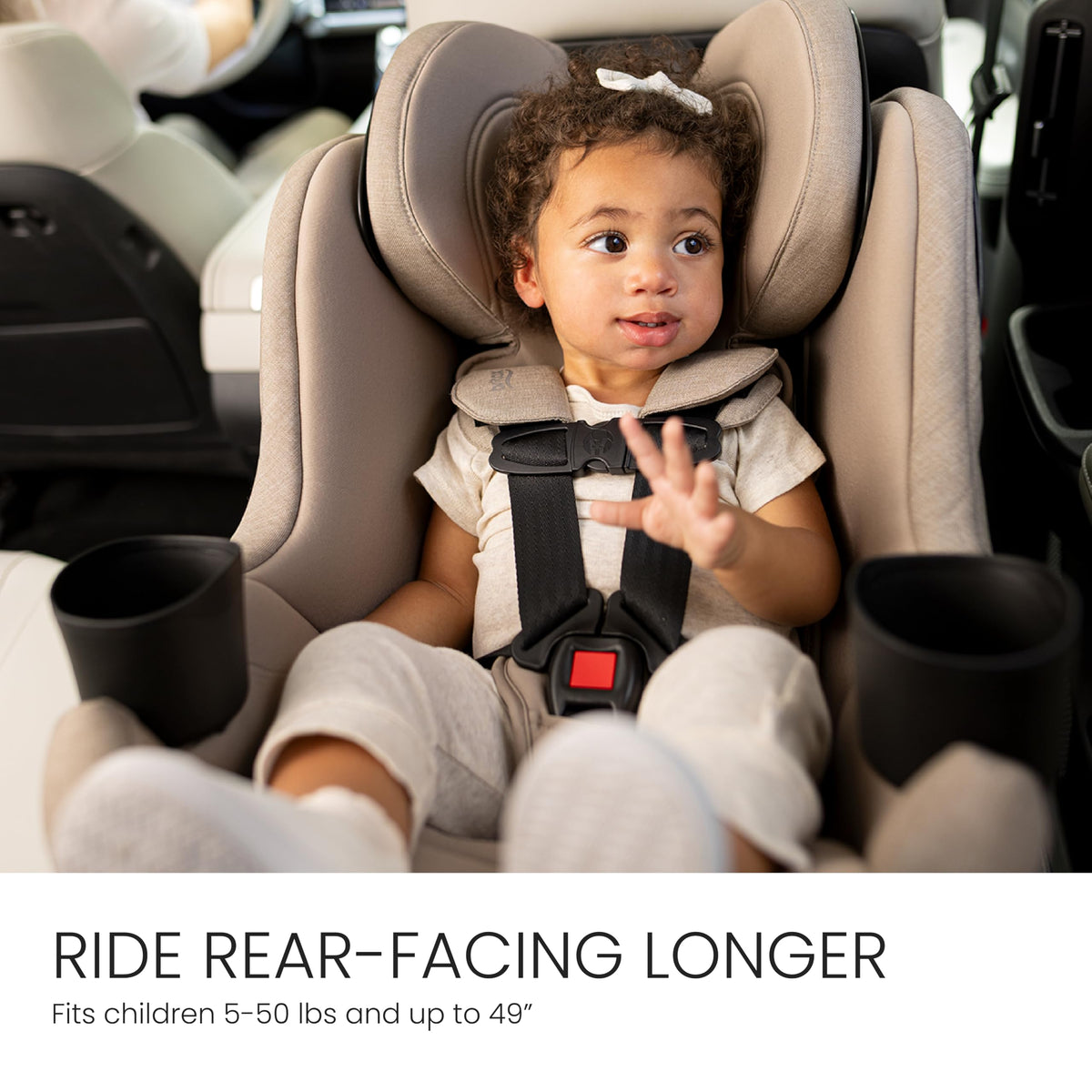 Teak Rotating Convertible Car Seat V6503