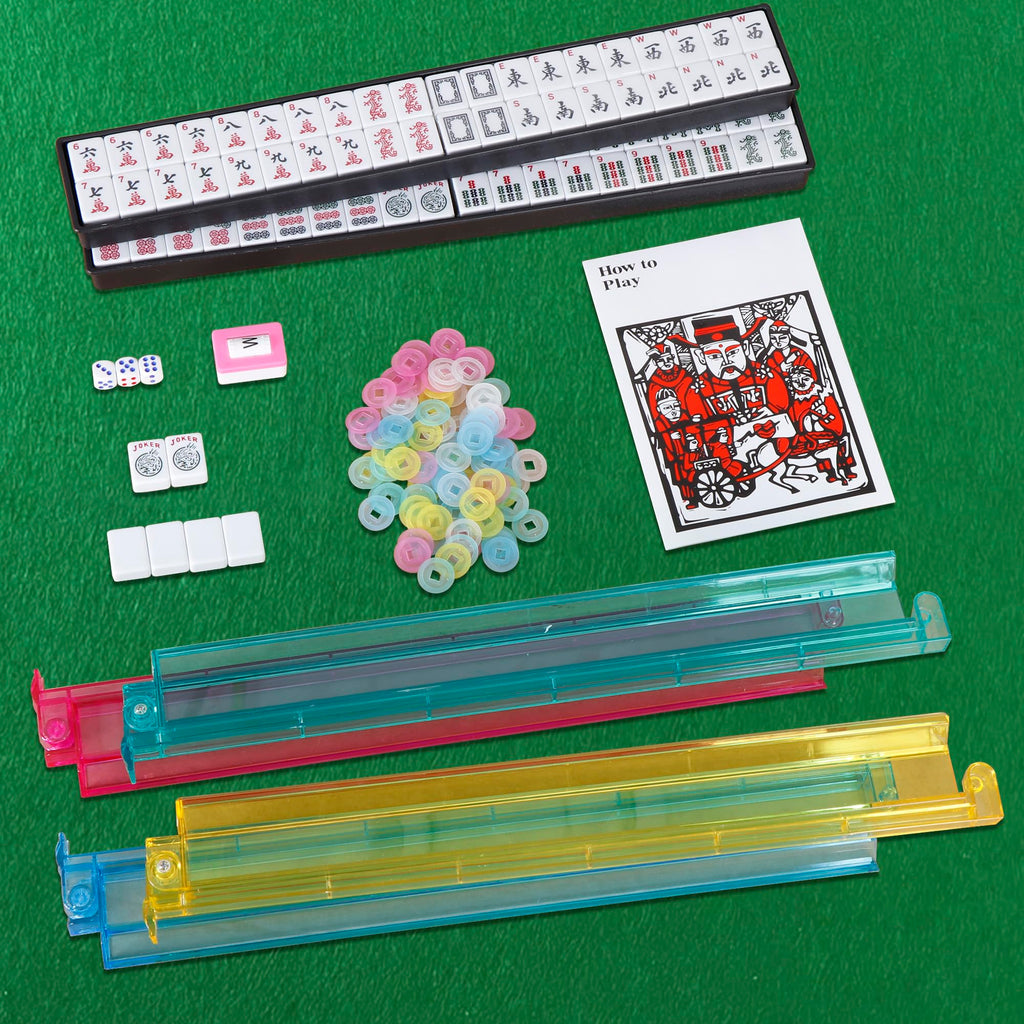 166 Tiles Mah Jongg Set with Soft Velour Bag L41030