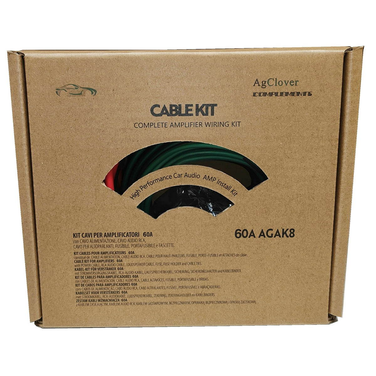 8 Gauge CCA Amplifier Wiring Kit 800W U235