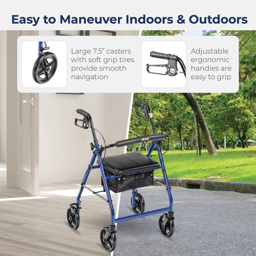 Foldable Rollator Walker with Seat H16161