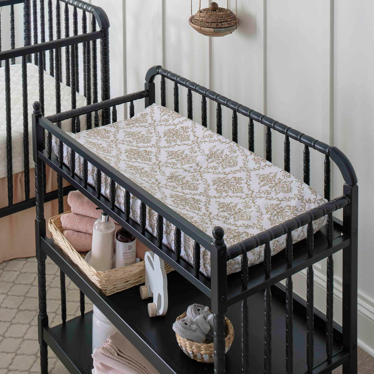 Changing Table with Pad in Ebony A555