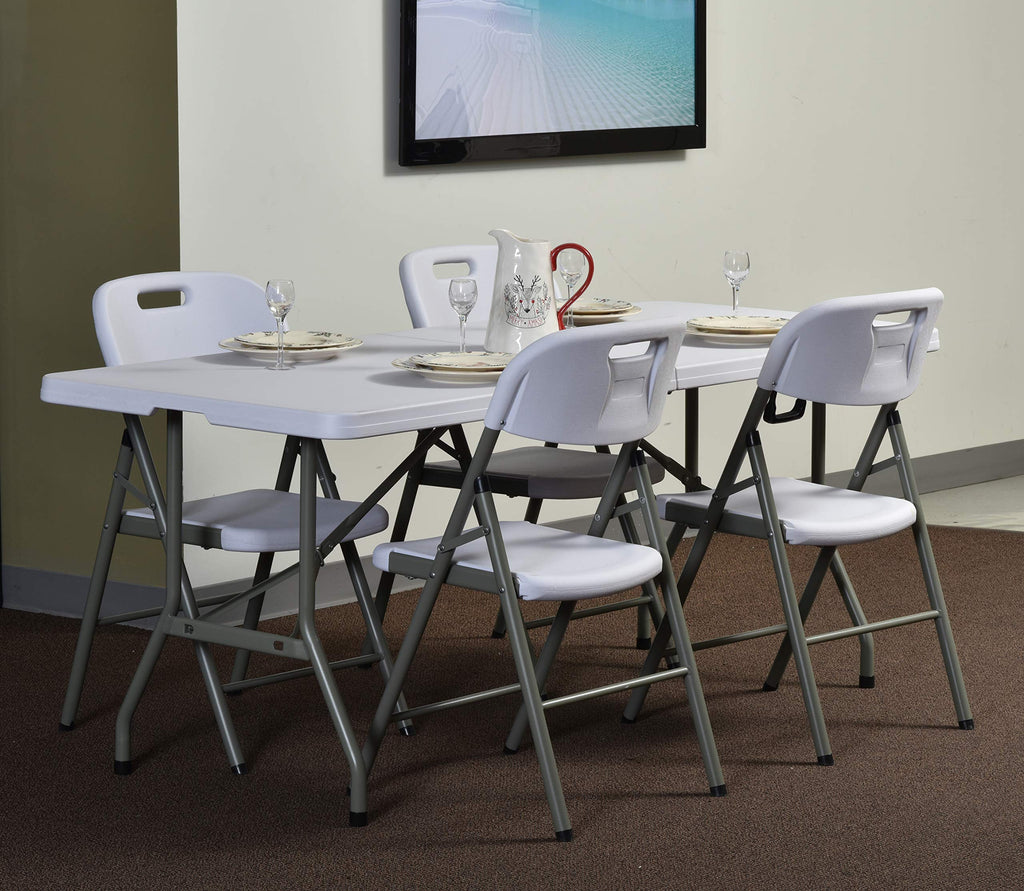 White Folding Utility Table R9746