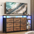 LED TV Stand Dresser with 9 Drawers Y673