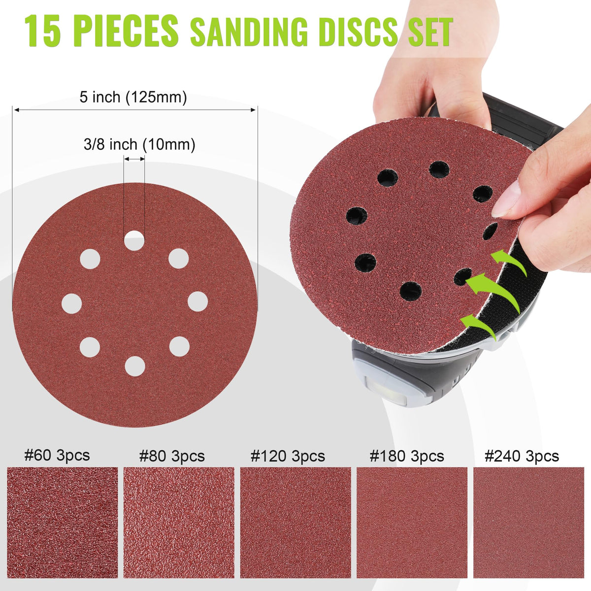 5-Inch Cordless Random Orbital Sander A634604